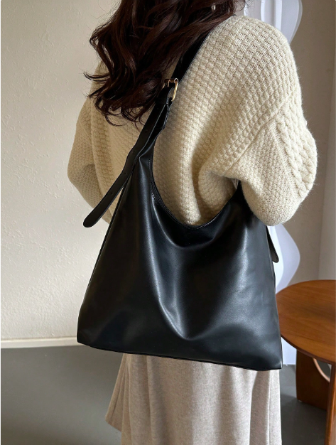 bolsa negra 2 Bolso de hombro grande