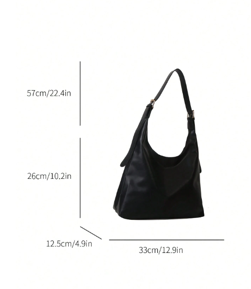 bolsa negra 4 Bolso de hombro grande